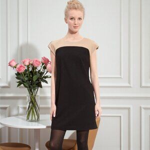 Vince Camuto Two Toned Color-Block Shift Dress